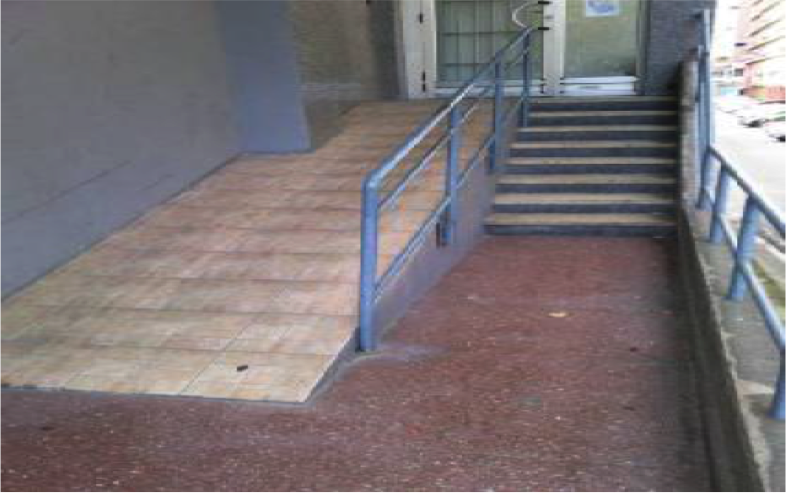 Rampa del Colegio Aldamiz en Deusto